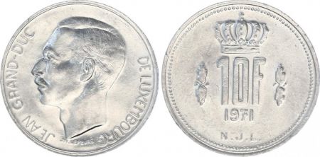 Luxembourg 10 Francs Grand Duc Jean - 1971