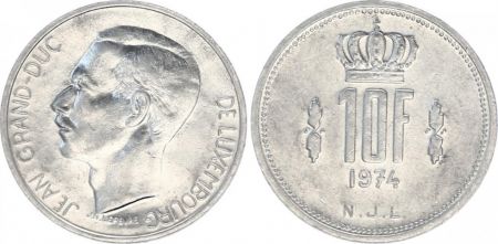Luxembourg 10 Francs Grand Duc Jean - 1974