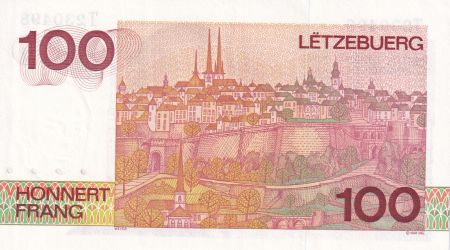 Luxembourg 100 Francs - Grand Duc Jean - Fauté - ND (1986) - Série T - P.58b