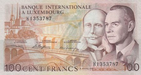 Luxembourg 100 Francs Grand Duc Jean et Henry - 08-03-1981 - Neuf - P.14