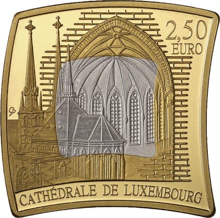 Luxembourg 2 5 Euros BE 2023 - Cathédrale de Luxembourg