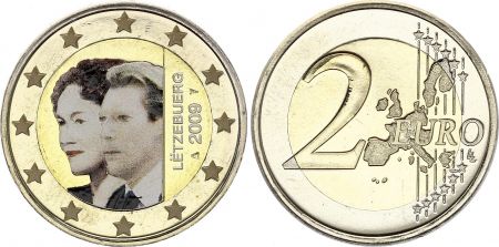 Luxembourg 2 Euros - Grande-Duchesse Charlotte - Colorisée - 2009