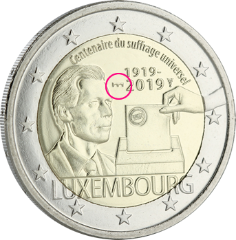 Luxembourg 2 EUROS COMMÉMO BU LUXEMBOURG 2019 - 100 ans du Suffrage Universel