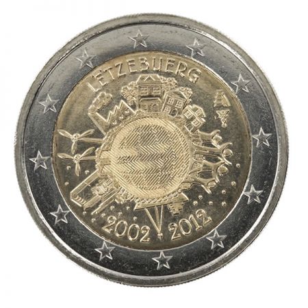 Luxembourg 2 Euros Commémo. LUXEMBOURG 2012 -  10 ans de l\'Euro