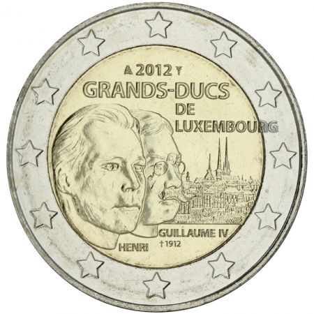 Luxembourg 2 Euros Commémo. LUXEMBOURG 2012 - Grand-Duc Guillaume IV