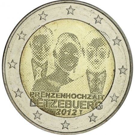 Luxembourg 2 Euros Commémo. LUXEMBOURG 2012 - Mariage princier