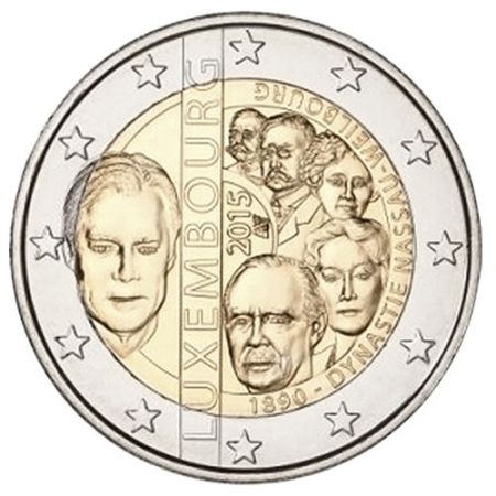 Luxembourg 2 Euros Commémo. LUXEMBOURG 2015 - Dynastie Nassau-Weilbourg