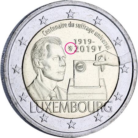 Luxembourg 2 EUROS COMMÉMO LUXEMBOURG 2019 - 100 ans du Suffrage Universel