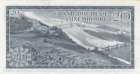 Luxembourg 20 Francs Grand Duc Jean - Paysage - 07-03-1966 - SUP - P.54
