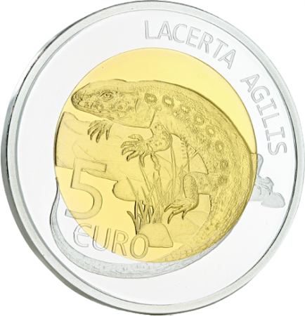 Luxembourg 5 Euros BE LUXEMBOURG 2021 - Lézard des Souches