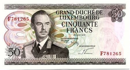 Luxembourg 50 Francs Grand Duc Jean - Usine - 1972