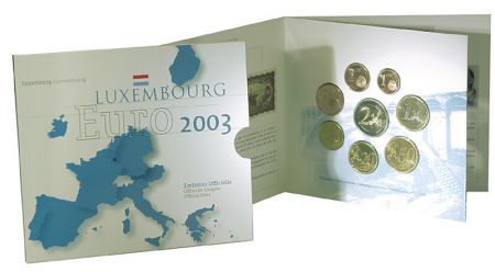 Luxembourg Coffret BU Euro 2003 - Luxembourg (Le pont Adolphe)