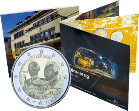 Luxembourg Coffret BU Euro LUXEMBOURG 2021 - Rumelange - Type 2 - 100 ans du Prince Jean
