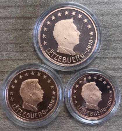 Luxembourg Lot 1 - 2 et 5 Centimes  - 2018 - Frappe BE