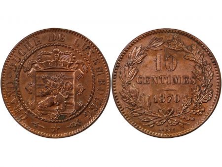 Luxembourg LUXEMBOURG  GUILLAUME III - 10 CENTIMES 1870