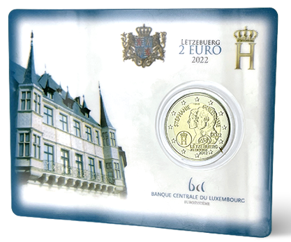 Luxembourg Pièce 2 Euros Commémo. BU Coincard LUXEMBOURG 2022 - 10 ans du mariage du couple héritier Grand-Ducal