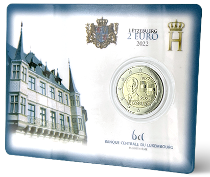 Luxembourg Pièce 2 Euros Commémo. BU Coincard LUXEMBOURG 2022 - 50 ans du Drapeau du Luxembourg