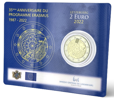 Luxembourg Pièce 2 Euros Commémo. BU LUXEMBOURG 2022 - 35 ans du Programme ERASMUS