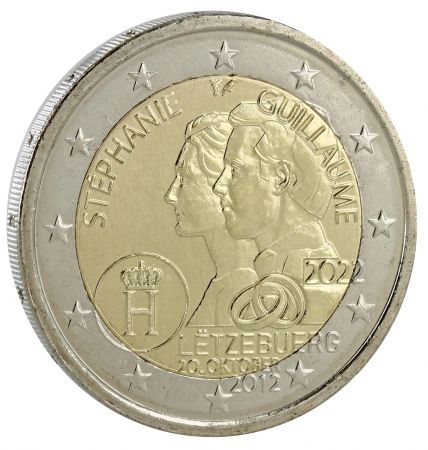 Luxembourg Pièce 2 Euros Commémo. UNC LUXEMBOURG 2022 - 10 ans du mariage du couple héritier Grand-Ducal