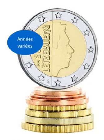 Luxembourg SÉRIE Euros LUXEMBOURG (années variées)
