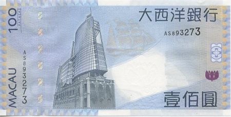 Macao 100 Patacas Sénat - Imm. Banque
