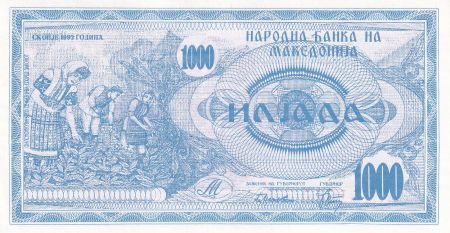 Macédoine 1000 Denar - Monument - 1992 - P.6