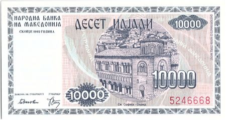 Macédoine 10000 Denar - Musiciens - Monument - 1992 - P.8