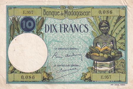 Madagascar 10 Francs - Type 1926  - ND(1948-57) - Série E.957