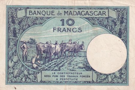 Madagascar 10 Francs - Type 1926  - ND(1948-57) - Série E.957