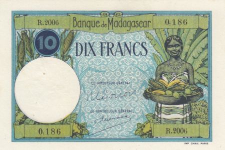 Madagascar 10 Francs Type 1926  - ND(1948-57) - Série R.2006