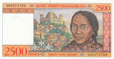 Madagascar 2500 Francs Femme - Tissage -1998 - Neuf - P.81