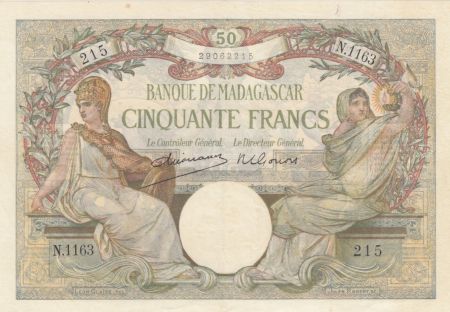 Madagascar 50 Francs Minerve et Science - ND 1948 - Série N.1163