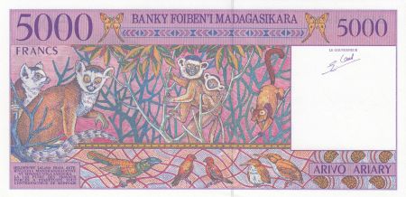 Madagascar 5000 Francs jeune garçon - ND (1995) - Neuf - P.78b