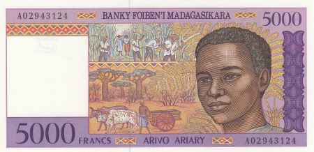 Madagascar 5000 Francs jeune garçon - ND1995