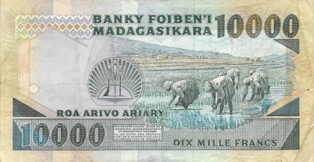 Madagascar MADAGASCAR - 10000 ARIARY 1983 / 1987 - TB+