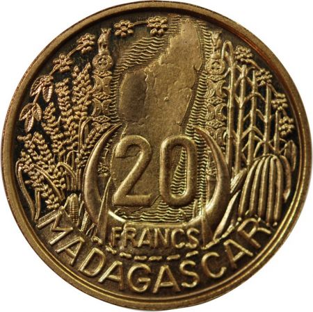 Madagascar MADAGASCAR - 20 FRANCS 1953 ESSAI