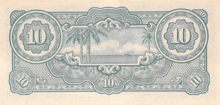 Malaisie MALAISIE  OCCIDENTALE  OCCUPATION JAPONAISE - 10 DOLLARS 1942 / 1944
