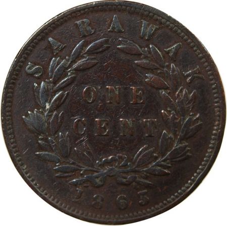Malaisie SARAWAK  JAMES BROOKE - 1 CENT 1863