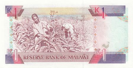 Malawi 1 Kwacha 1992 - Hastings Kamuzu Banda