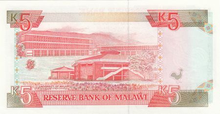 Malawi 5 Kwacha 1994 - Hastings Kamuzu Banda