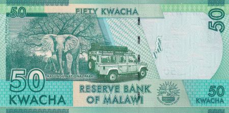 Malawi 50 Kwacha - Philip Gomani II - Eléphant - 2020 - Série CP - P.NEW