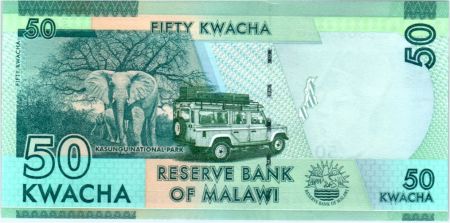 Malawi 50 Kwacha, Philip Gomani II - 2016