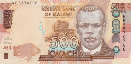 Malawi 500 Kwacha - Reverend John Chilembwe - 2017 - Série BP