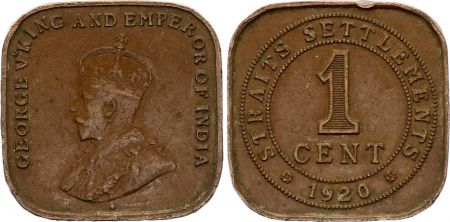 Malaya 1 Cent - George V - 1920