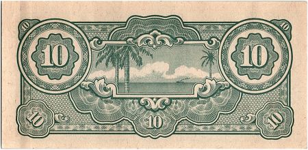 Malaya 10 Dollars ,  Japanese Government - 1944 - M7 b