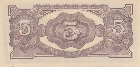 Malaya 5 Dollars Malaya ,  Japanese Government - 1944 - Série MR
