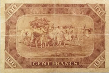 Mali 100 Francs Pdt Mobido Keita - Vaches - 1960 - TB