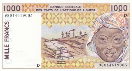 Mali 1000 Francs femme 1998 - Niger