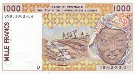 Mali 1000 Francs femme 1999 - Niger