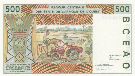 Mali 500 Francs homme 1993 - Mali
